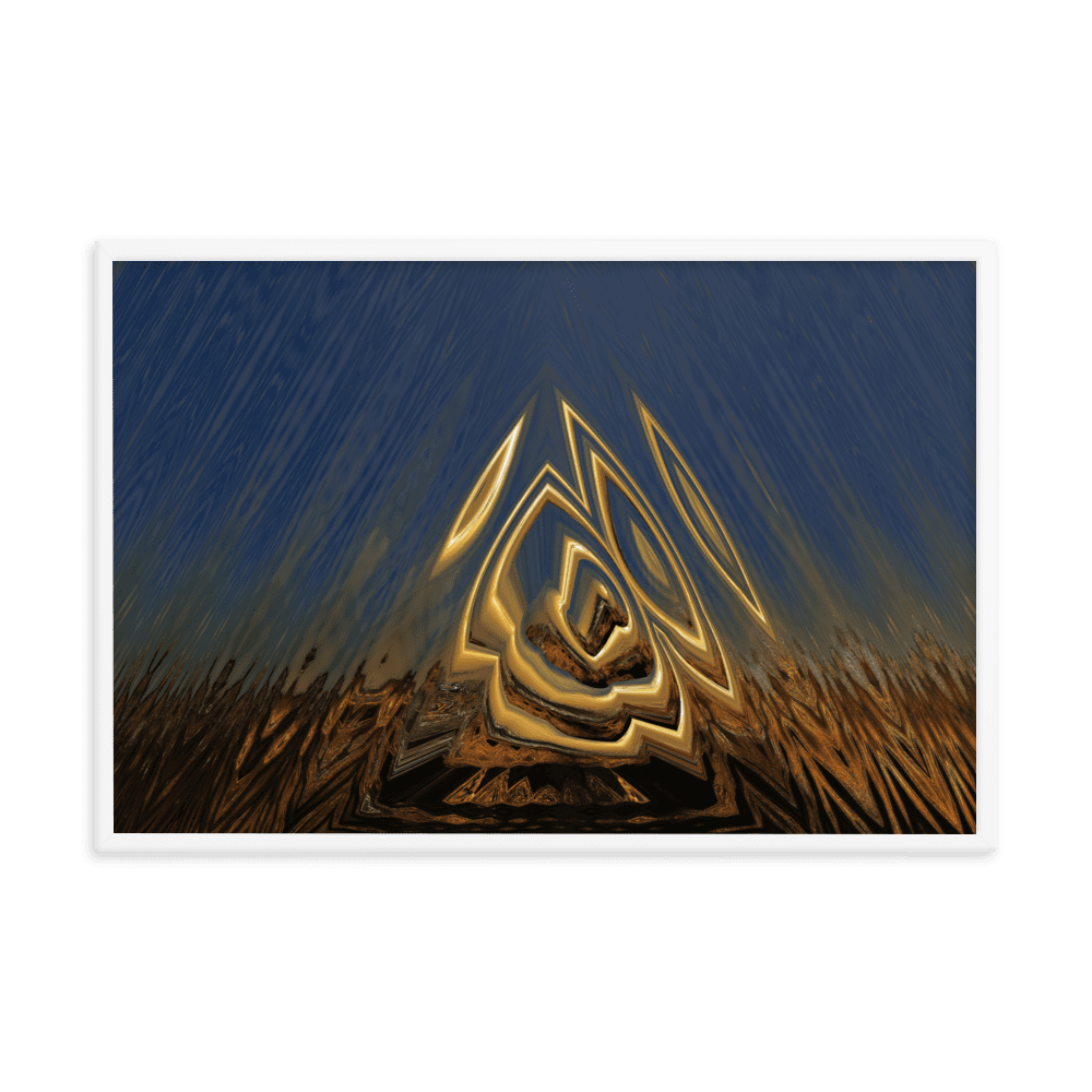 Somewhere Out There in the Sunset atmospheric sunset landscape wall art- Barulins.shop