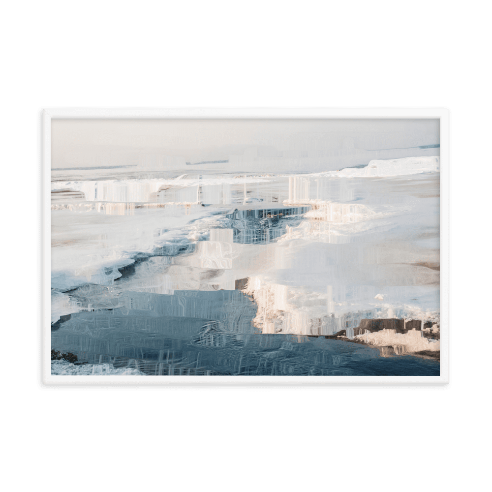 The Sea is in Ice arctic ocean frozen landscape wall art- Barulins.shop