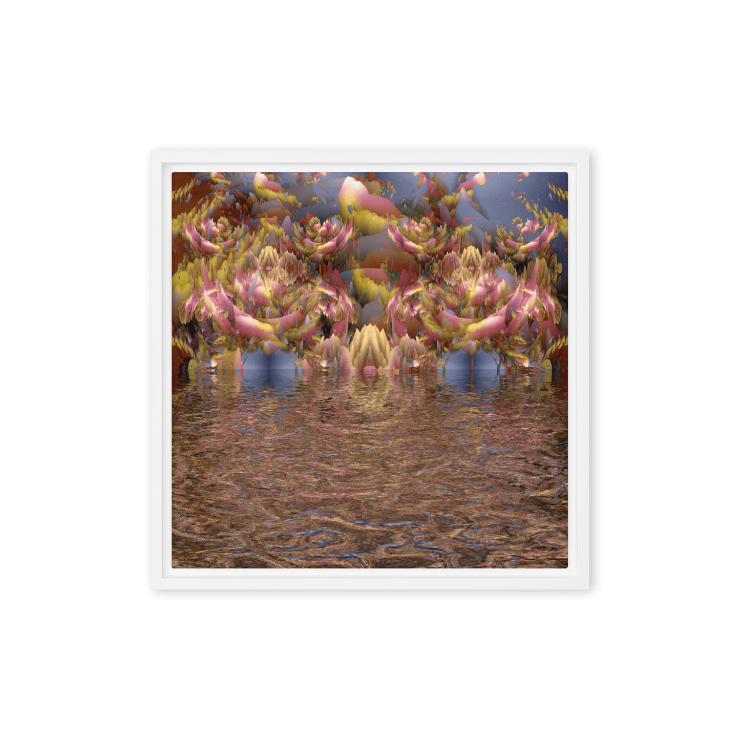Morning Mantra calming abstract soft colors wall art- Barulins.shop