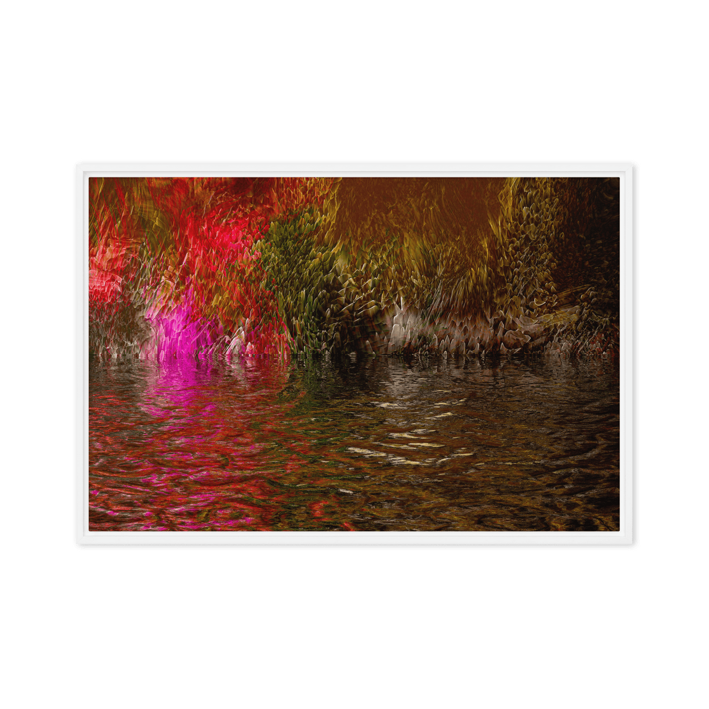 Mysterium II enigmatic abstract dark tones wall art- Barulins.shop