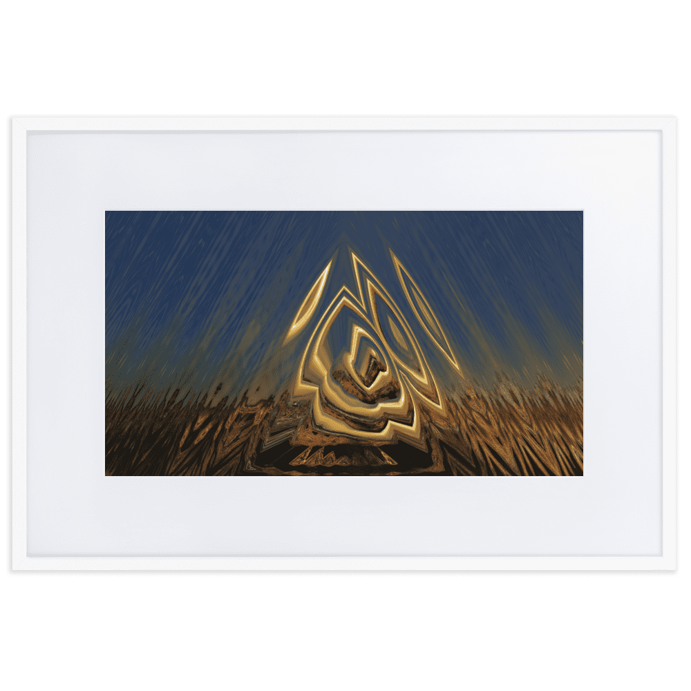 Somewhere Out There in the Sunset atmospheric sunset landscape wall art- Barulins.shop