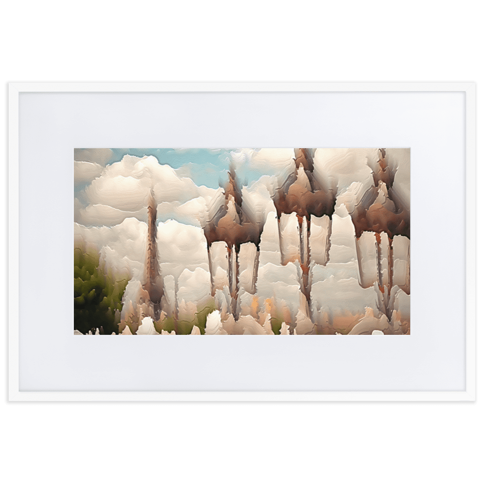 Paris Sweltering June romantic city street scene wall art- Barulins.shop