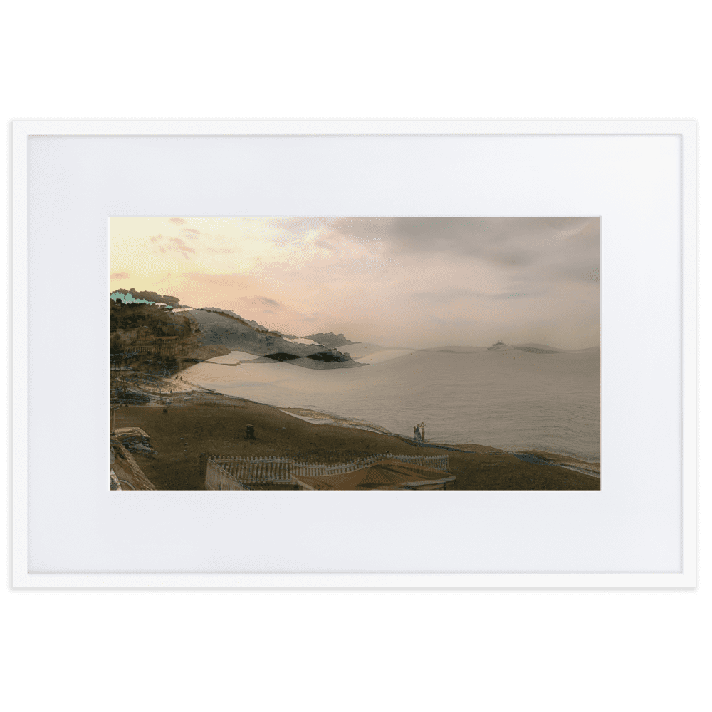 Nice Evening Beach French Riviera coastal sunset wall art- Barulins.shop