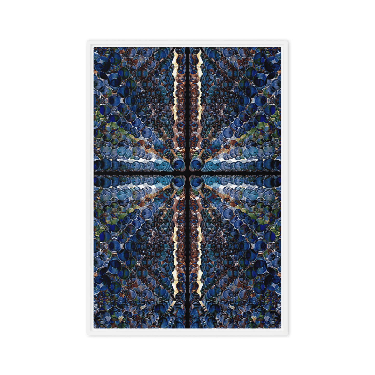 Combination of Blue Balls modern geometric abstract wall art- Barulins.shop