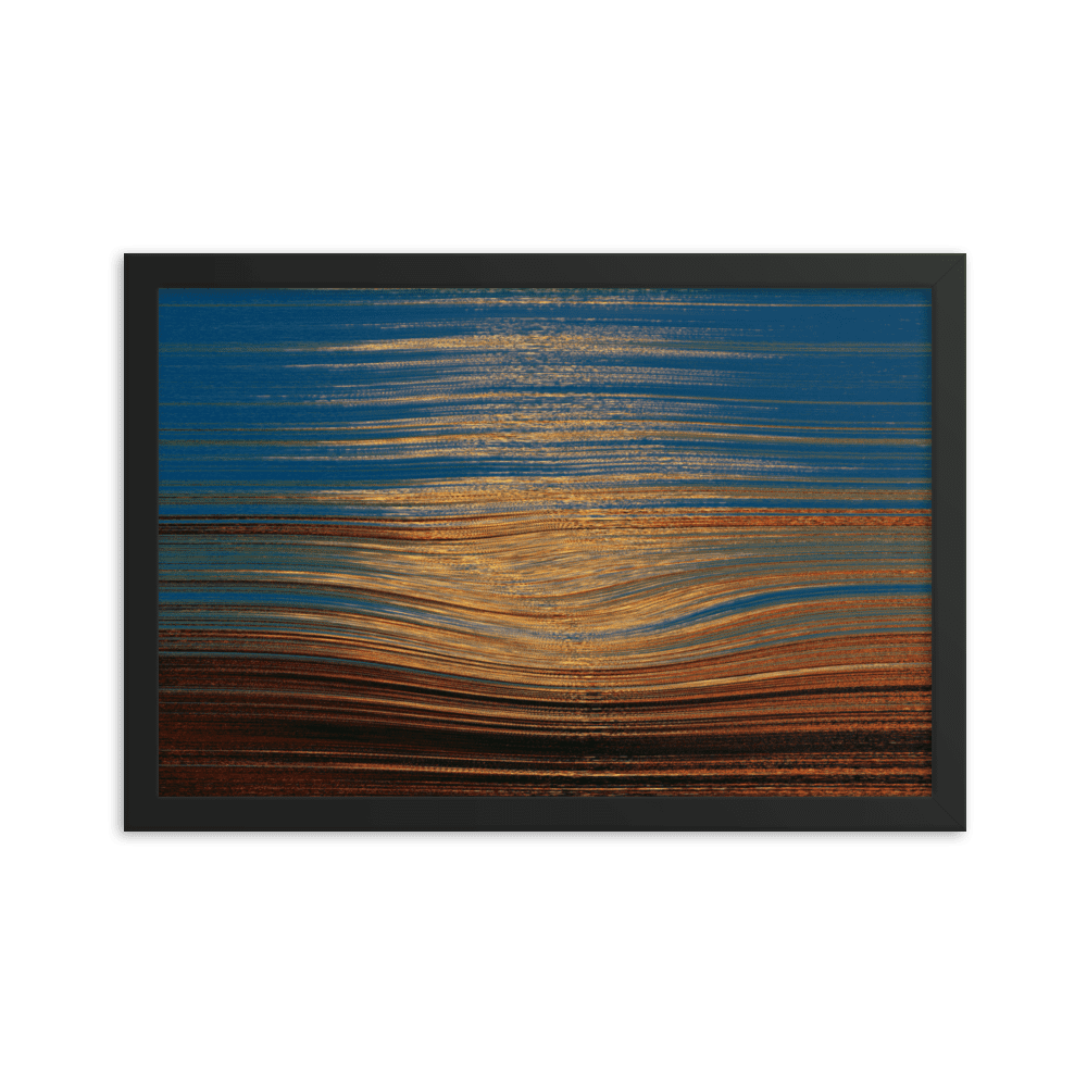 Sea Sunset tranquil coastal ocean sunset wall art- Barulins.shop