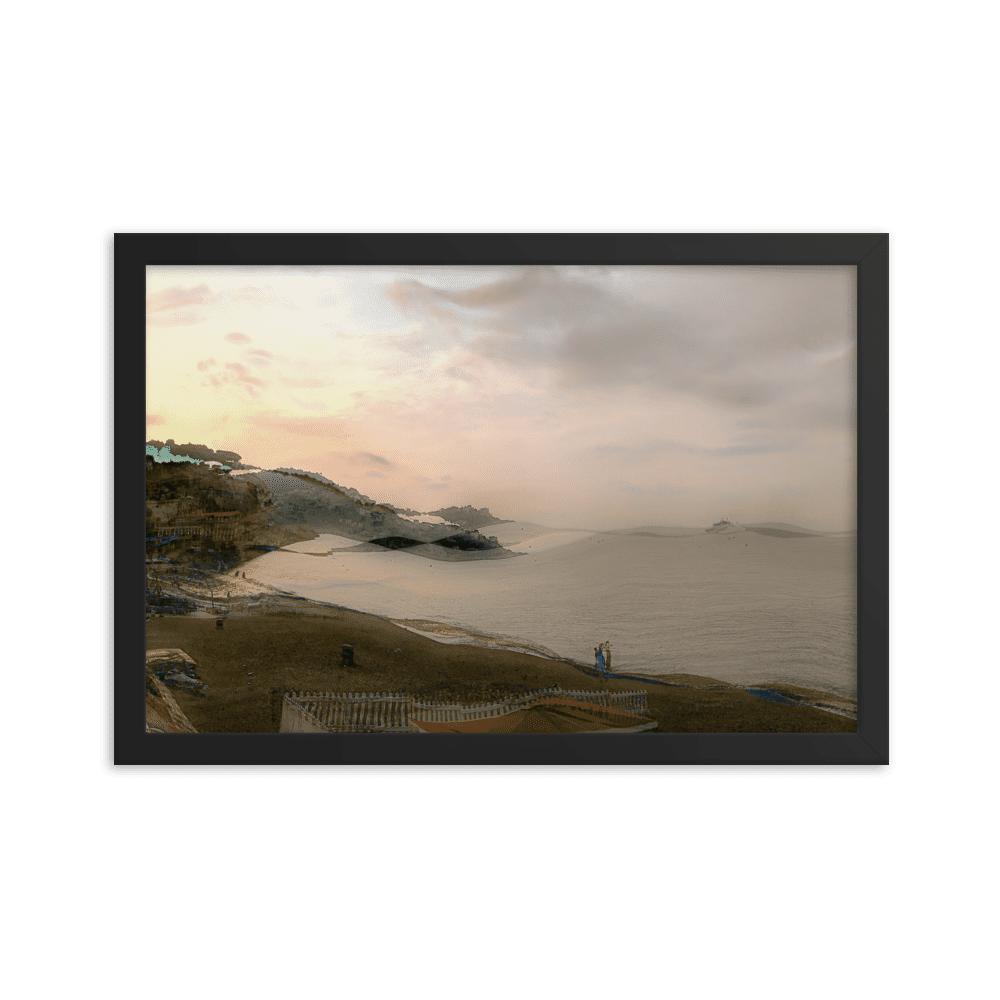Nice Evening Beach French Riviera coastal sunset wall art- Barulins.shop
