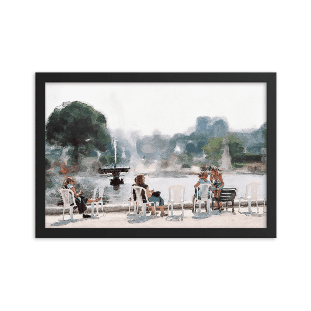 Le jardin des Tuileries. Hot June.