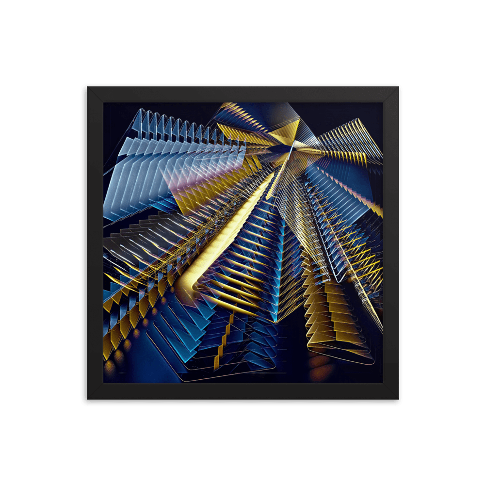 Line Play modern abstract art colorful lines wall art- Barulins.shop