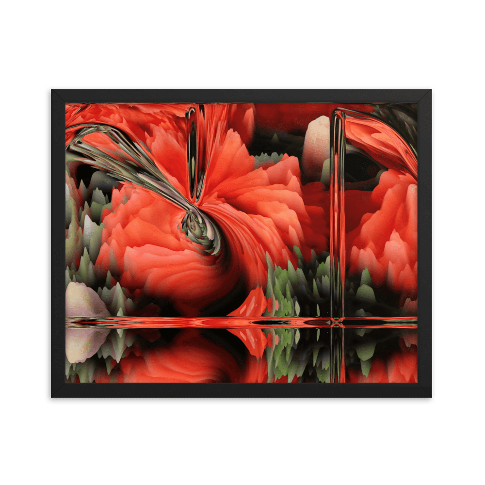 Composition with poppies.