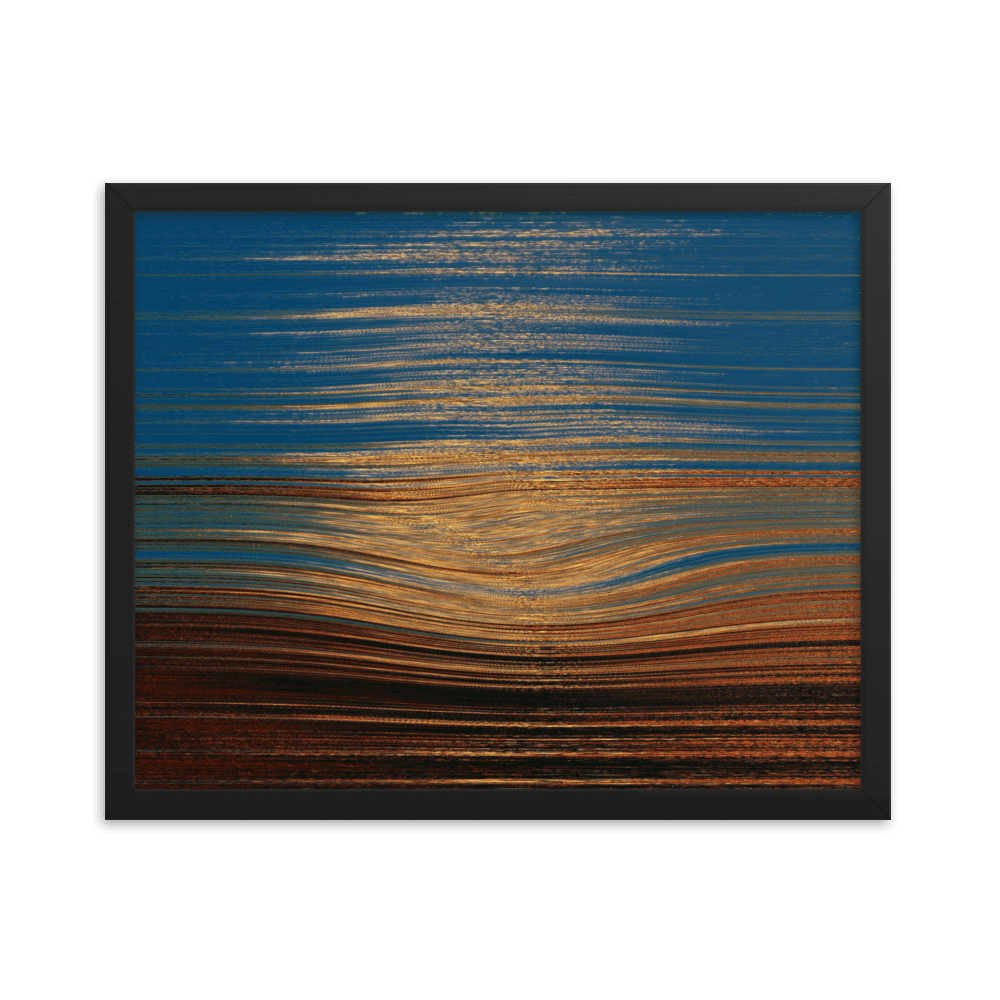 Sea Sunset tranquil coastal ocean sunset wall art- Barulins.shop