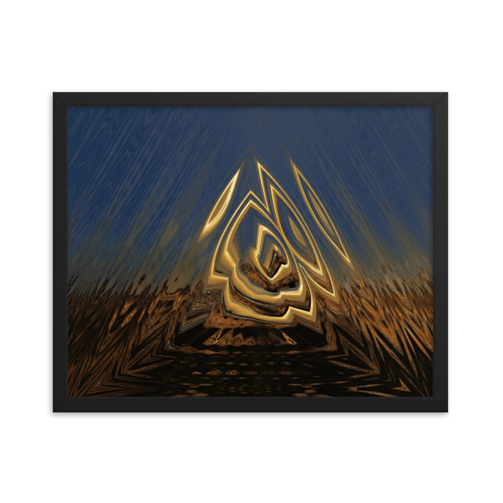 Somewhere Out There in the Sunset atmospheric sunset landscape wall art- Barulins.shop