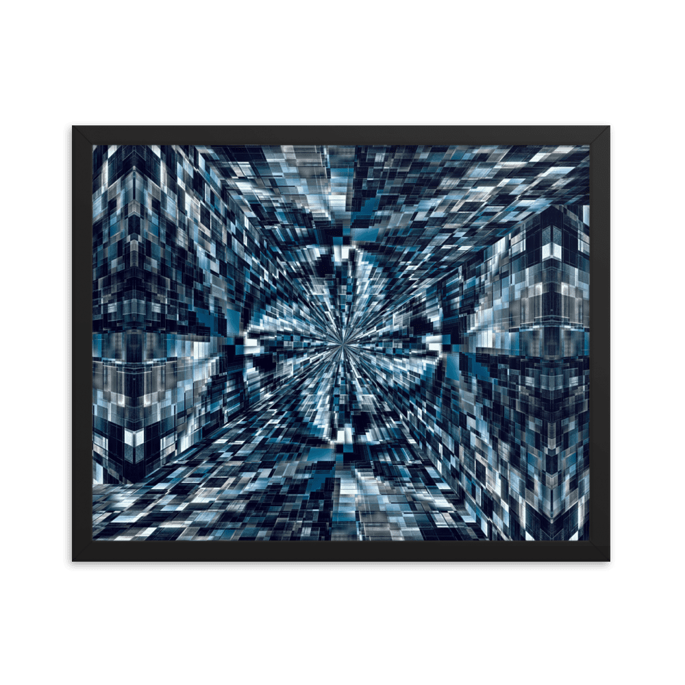 Night City urban nightscape city lights wall art- Barulins.shop