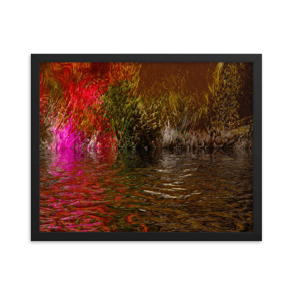 Mysterium II enigmatic abstract dark tones wall art- Barulins.shop