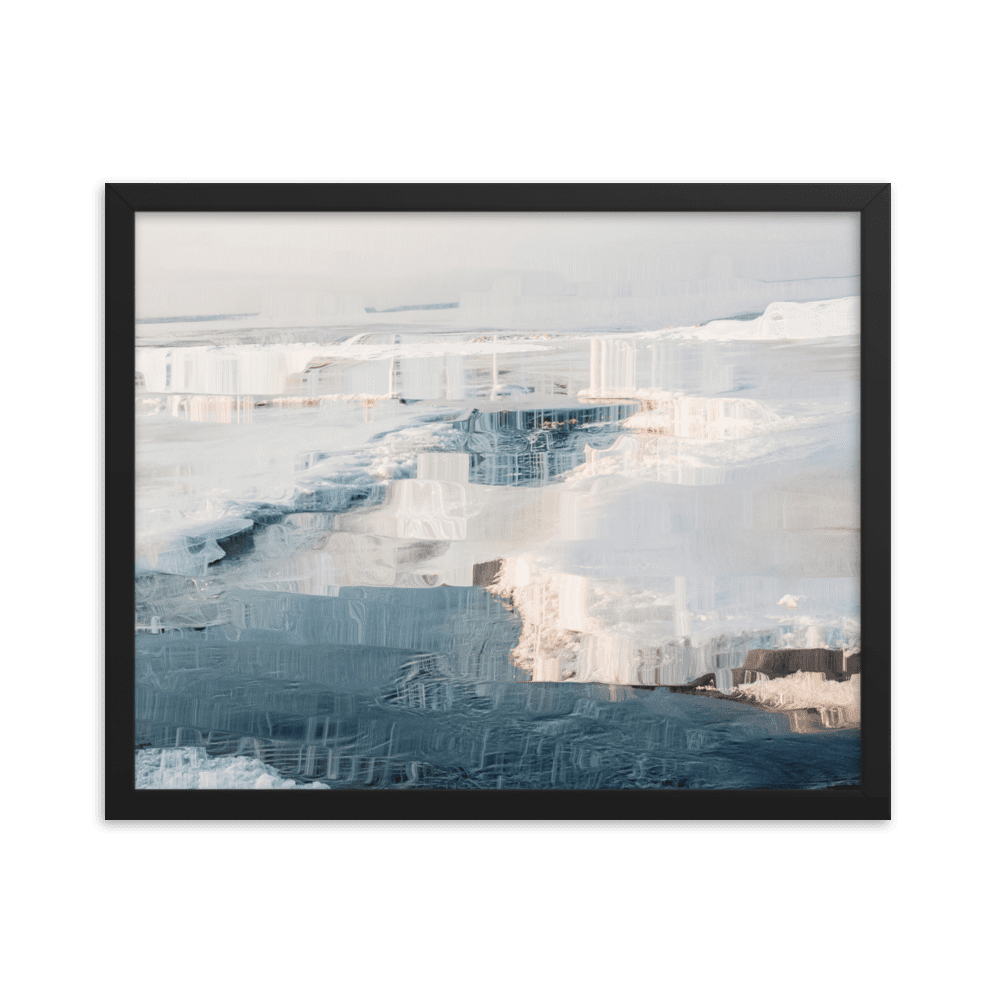 The Sea is in Ice arctic ocean frozen landscape wall art- Barulins.shop