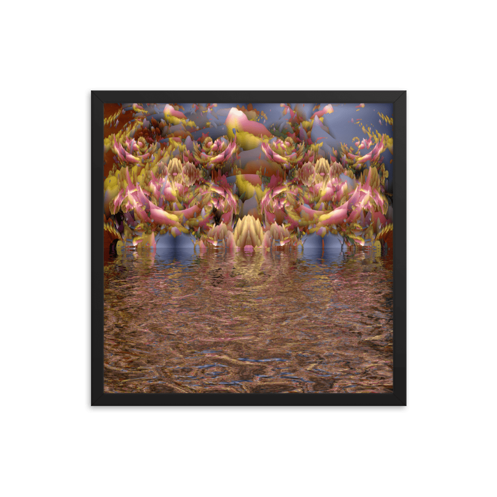 Morning Mantra calming abstract soft colors wall art- Barulins.shop