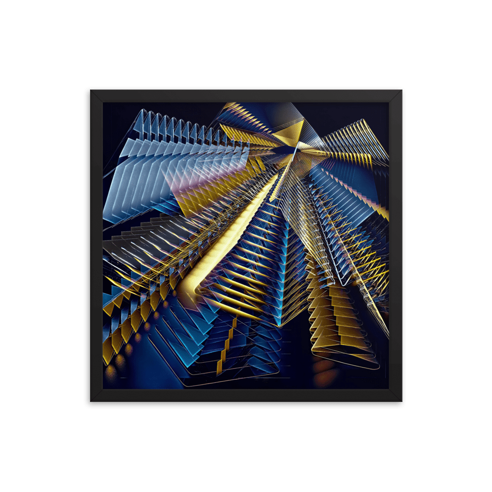 Line Play modern abstract art colorful lines wall art- Barulins.shop