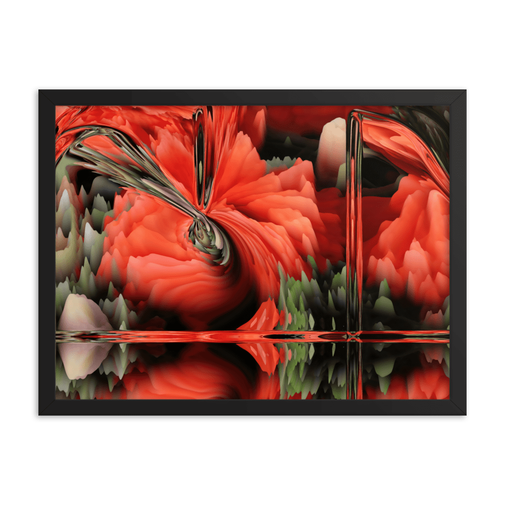 Composition with poppies.