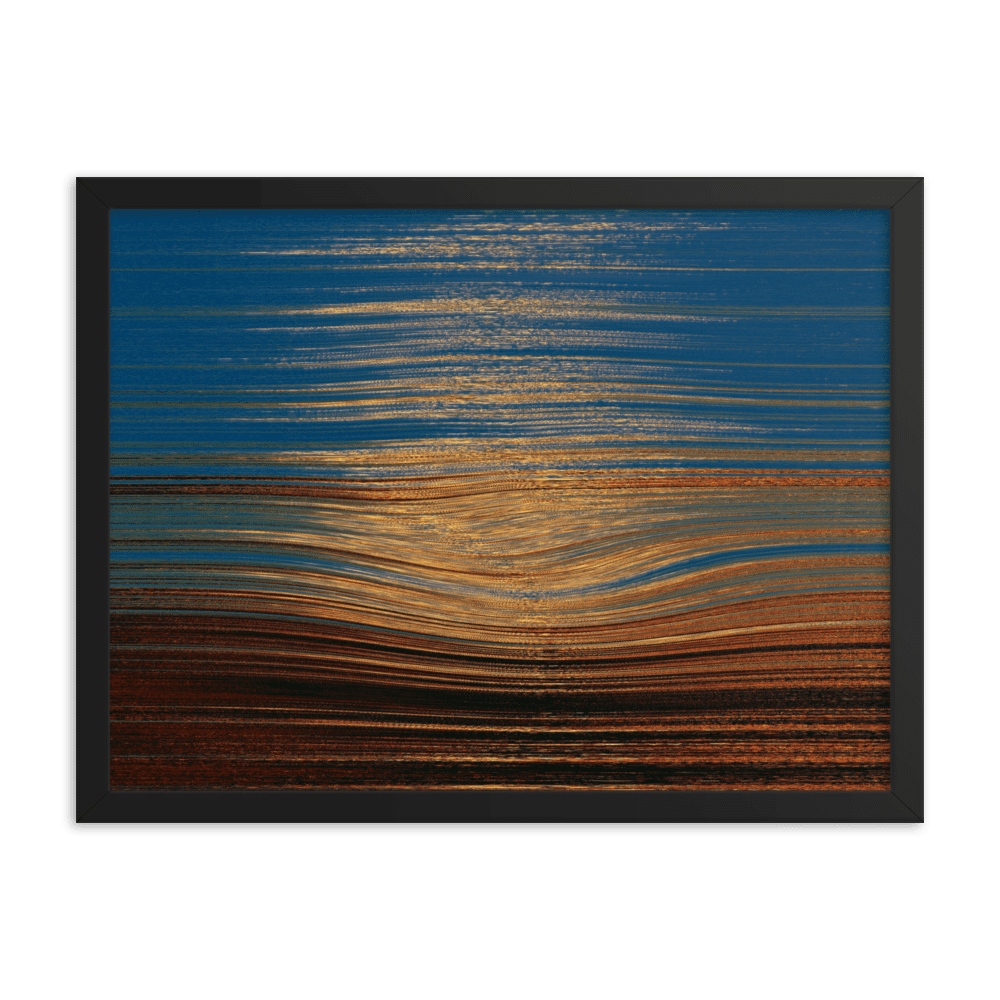Sea Sunset tranquil coastal ocean sunset wall art- Barulins.shop
