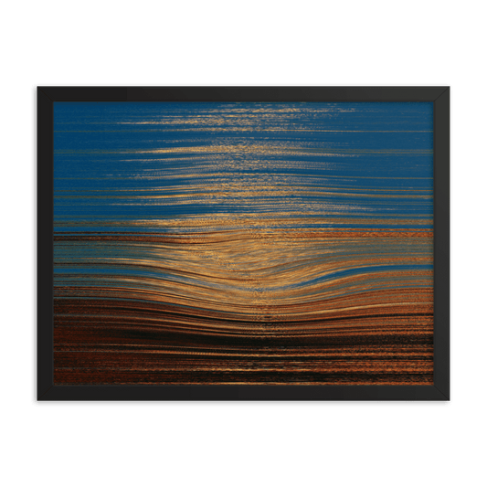 Sea Sunset tranquil coastal ocean sunset wall art- Barulins.shop