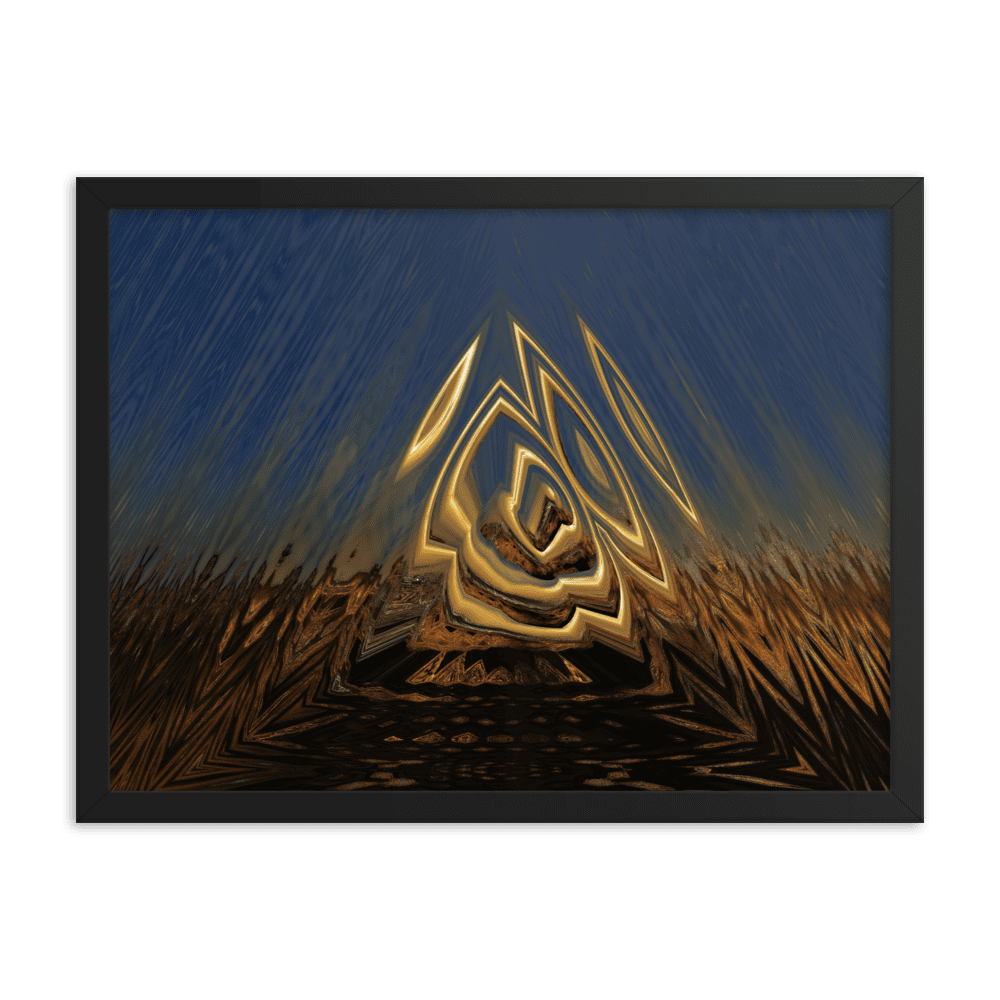 Somewhere Out There in the Sunset atmospheric sunset landscape wall art- Barulins.shop