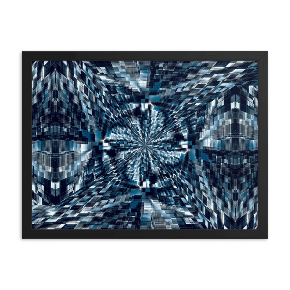 Night City urban nightscape city lights wall art- Barulins.shop