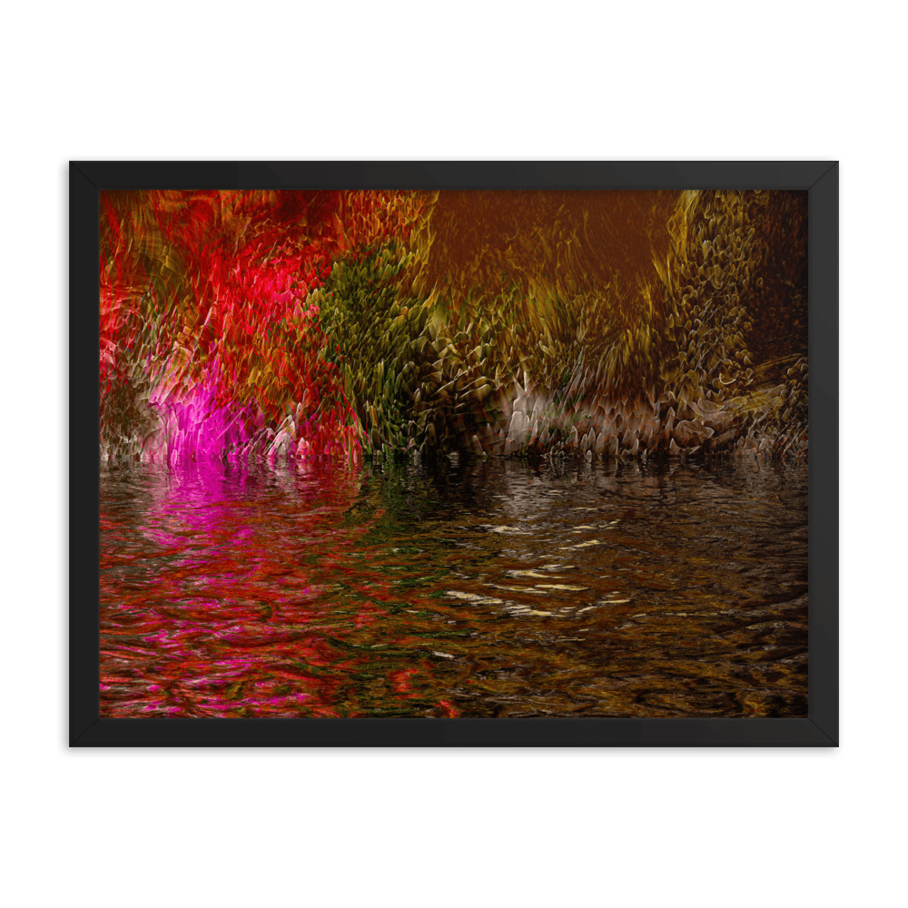 Mysterium II enigmatic abstract dark tones wall art- Barulins.shop