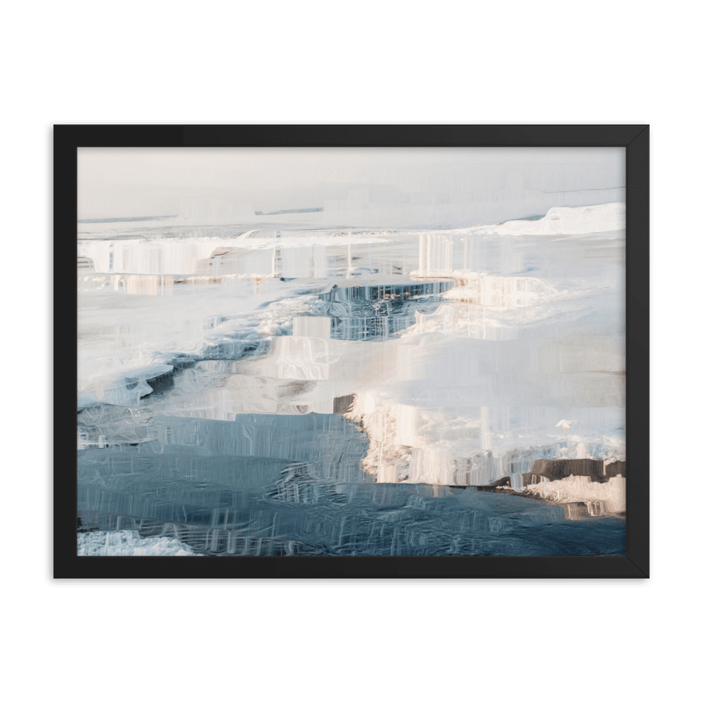 The Sea is in Ice arctic ocean frozen landscape wall art- Barulins.shop