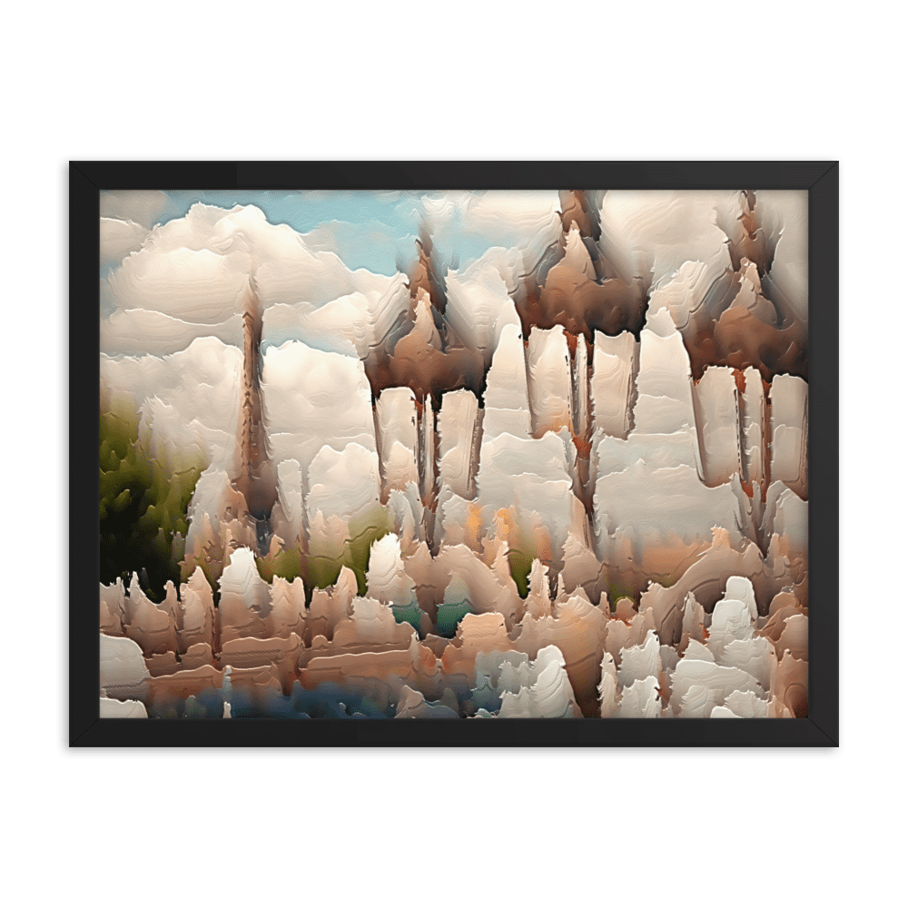 Paris Sweltering June romantic city street scene wall art- Barulins.shop