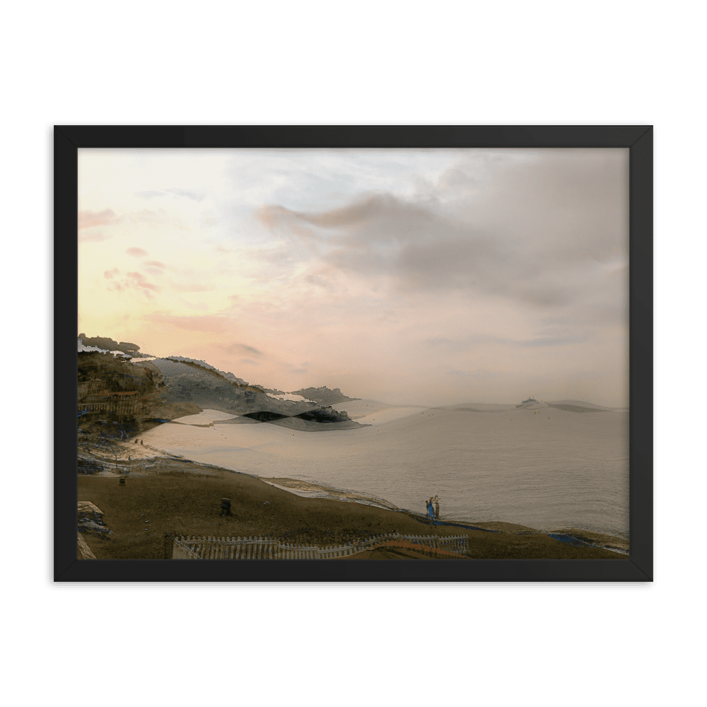 Nice Evening Beach French Riviera coastal sunset wall art- Barulins.shop