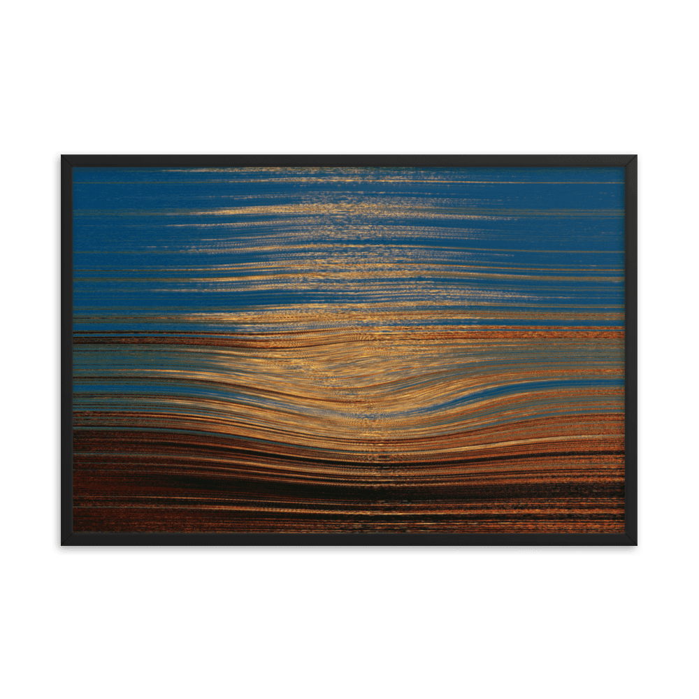 Sea Sunset tranquil coastal ocean sunset wall art- Barulins.shop