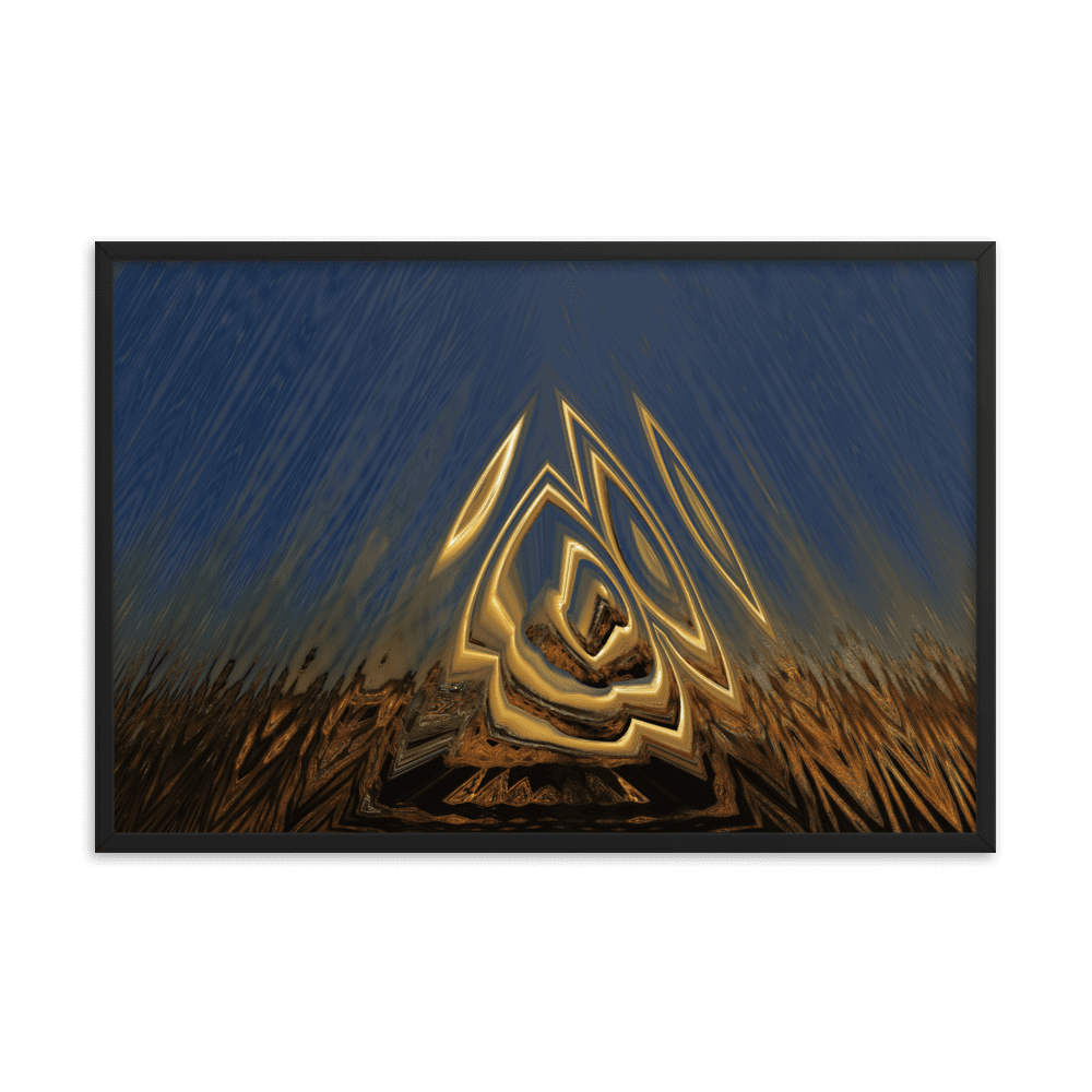 Somewhere Out There in the Sunset atmospheric sunset landscape wall art- Barulins.shop
