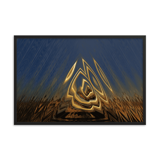 Somewhere Out There in the Sunset atmospheric sunset landscape wall art- Barulins.shop
