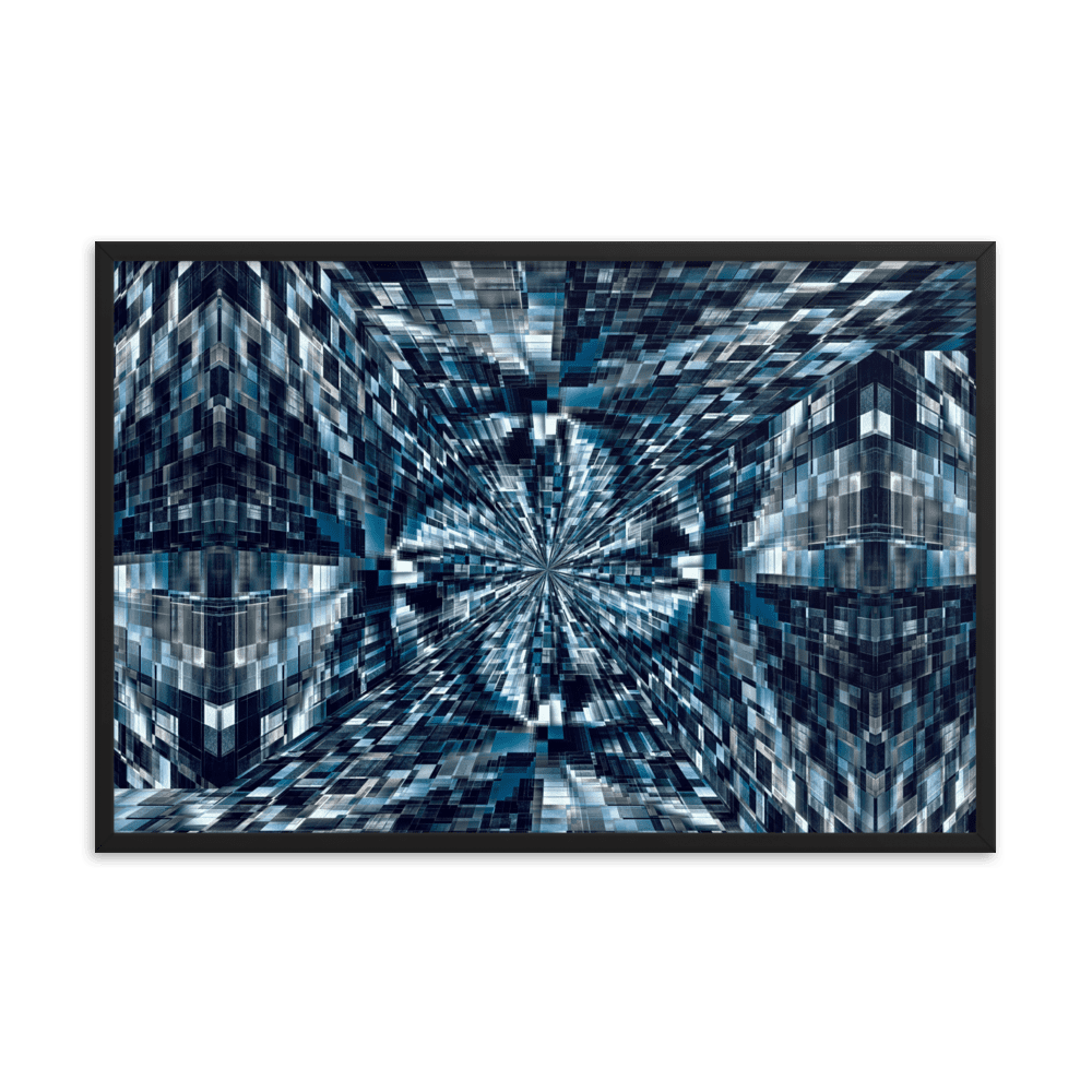 Night City urban nightscape city lights wall art- Barulins.shop