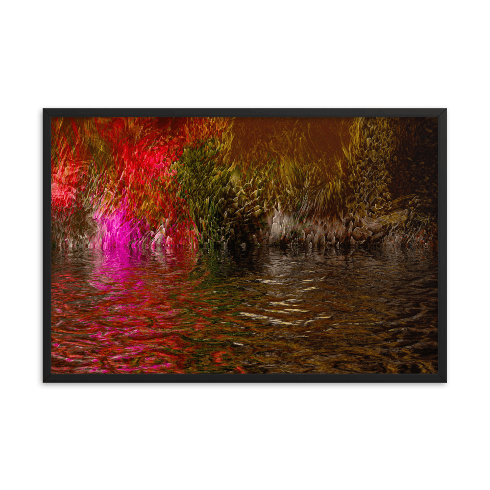 Mysterium II enigmatic abstract dark tones wall art- Barulins.shop