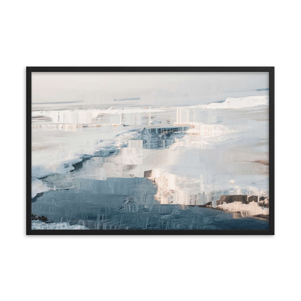 The Sea is in Ice arctic ocean frozen landscape wall art- Barulins.shop