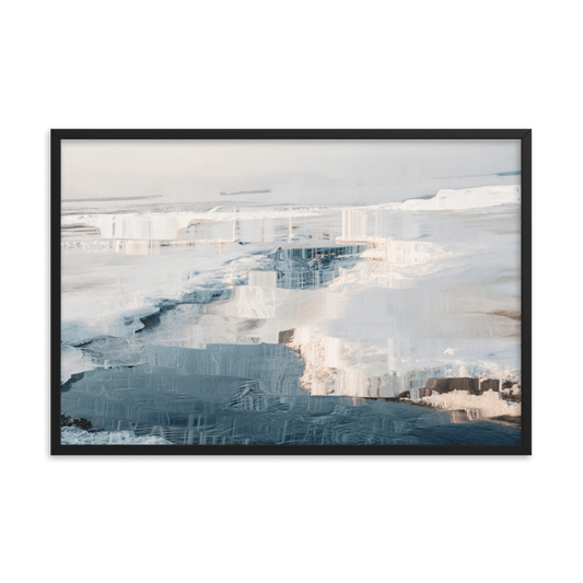 The Sea is in Ice arctic ocean frozen landscape wall art- Barulins.shop