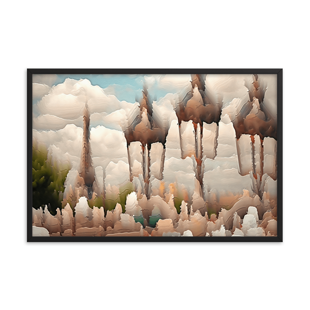 Paris Sweltering June romantic city street scene wall art- Barulins.shop