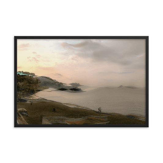 Nice Evening Beach French Riviera coastal sunset wall art- Barulins.shop