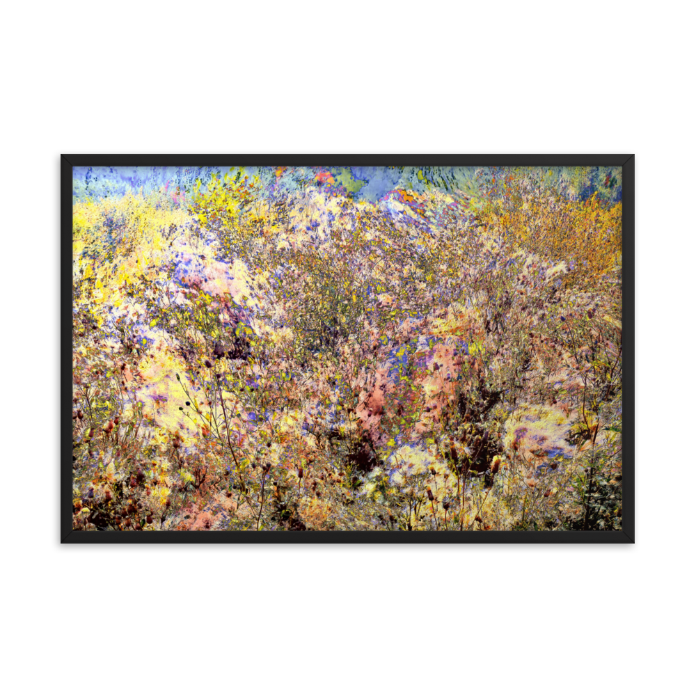 Indian Summer rustic nature autumn grass wall art- Barulins.shop