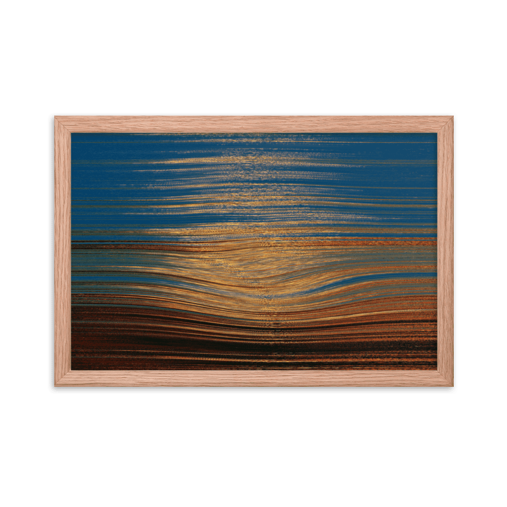 Sea Sunset tranquil coastal ocean sunset wall art- Barulins.shop