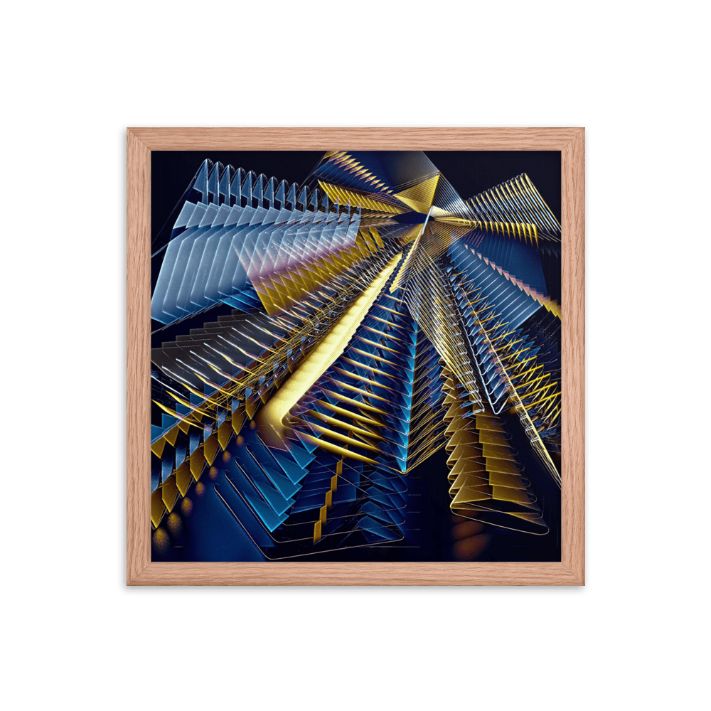 Line Play modern abstract art colorful lines wall art- Barulins.shop