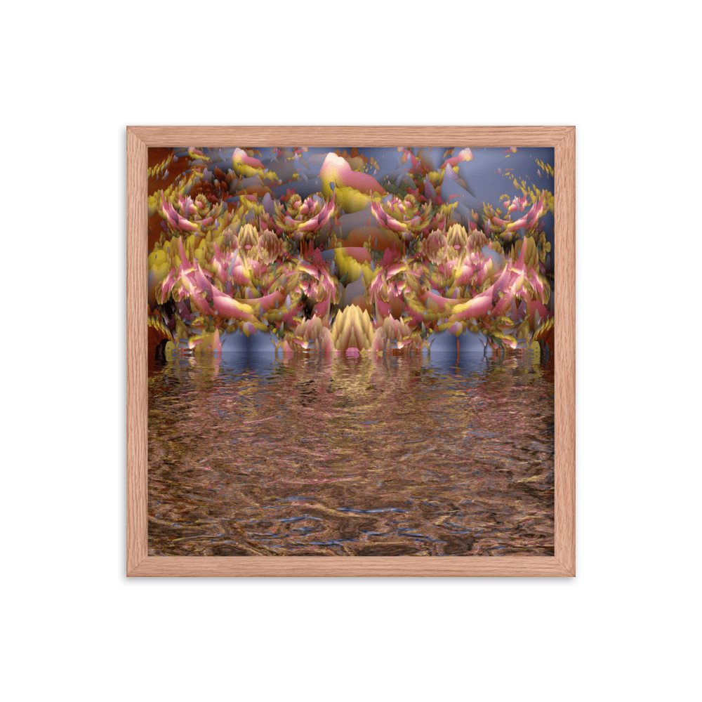 Morning Mantra calming abstract soft colors wall art- Barulins.shop