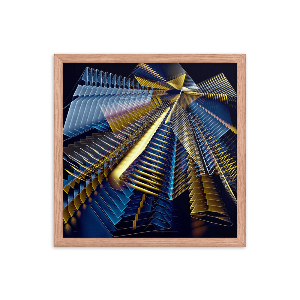 Line Play modern abstract art colorful lines wall art- Barulins.shop