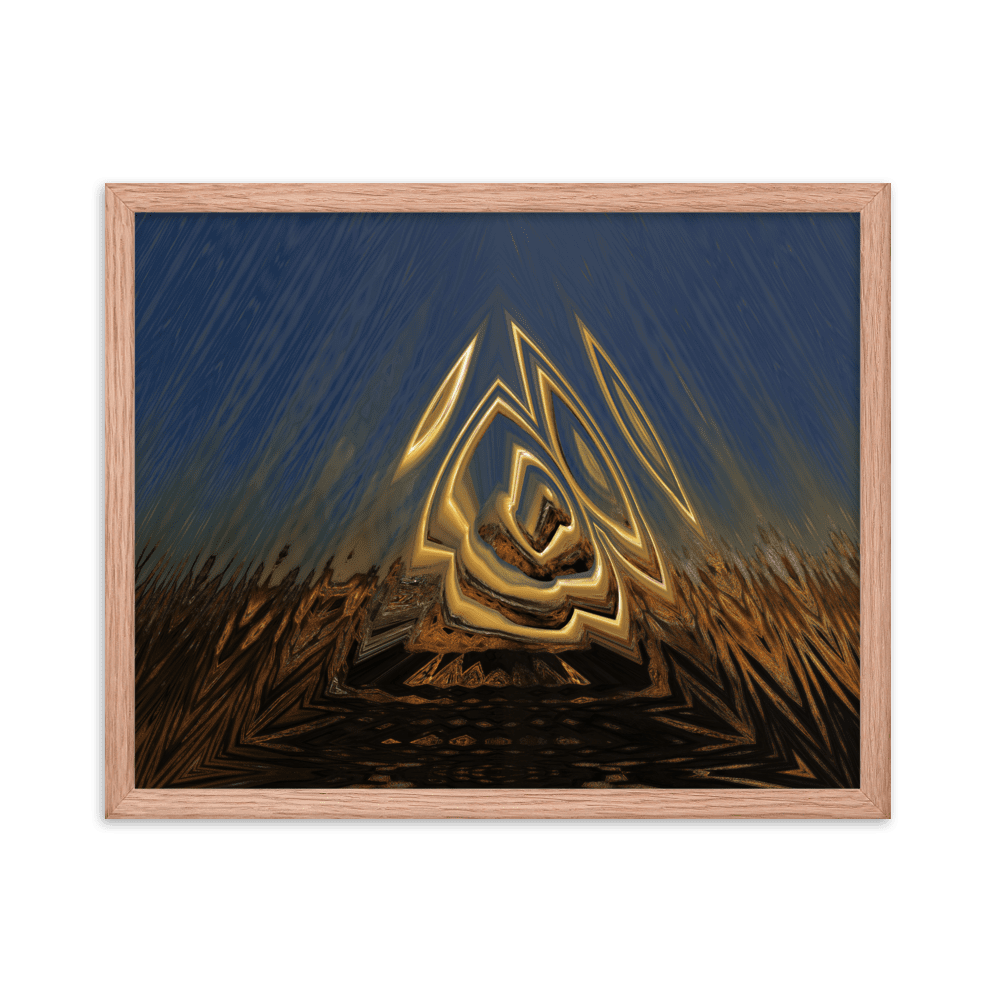 Somewhere Out There in the Sunset atmospheric sunset landscape wall art- Barulins.shop