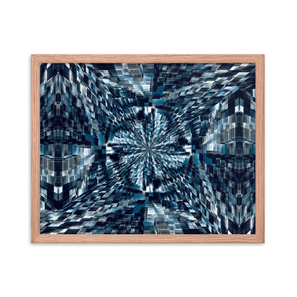 Night City urban nightscape city lights wall art- Barulins.shop