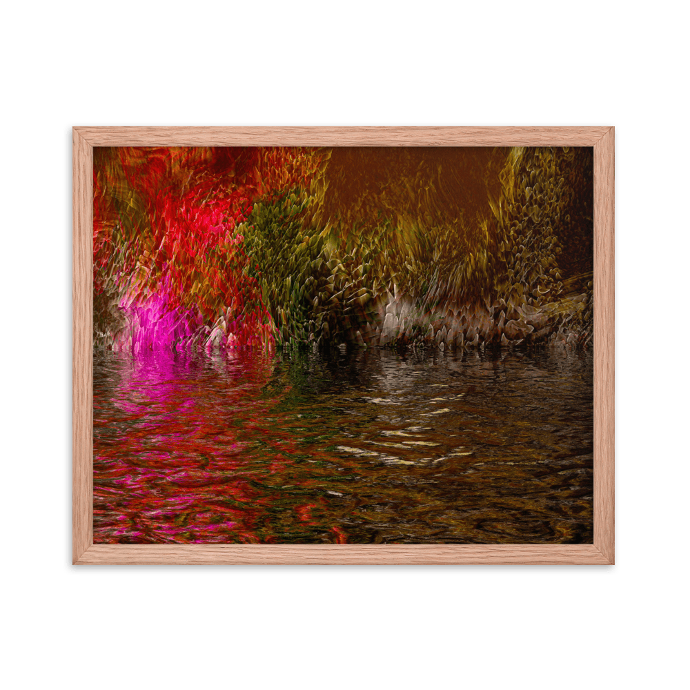 Mysterium II enigmatic abstract dark tones wall art- Barulins.shop