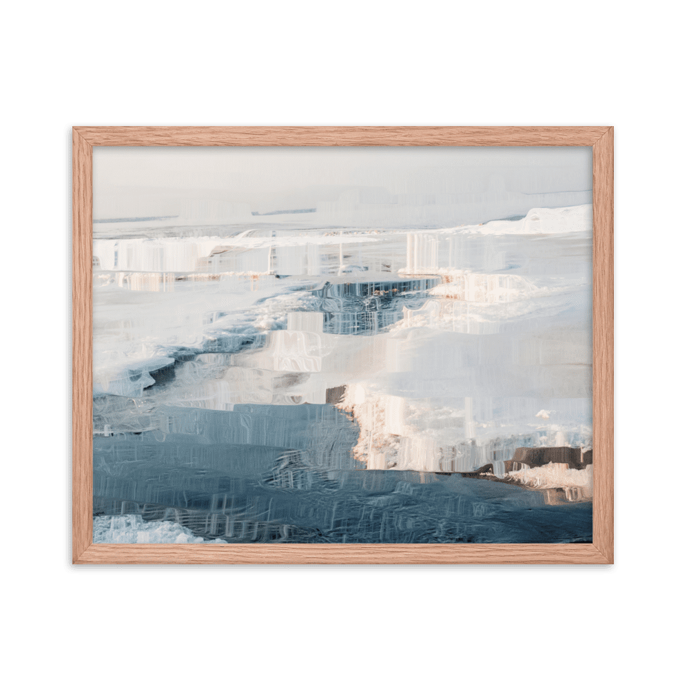 The Sea is in Ice arctic ocean frozen landscape wall art- Barulins.shop