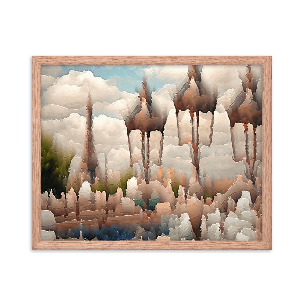 Paris Sweltering June romantic city street scene wall art- Barulins.shop