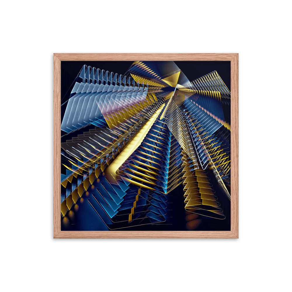 Line Play modern abstract art colorful lines wall art- Barulins.shop