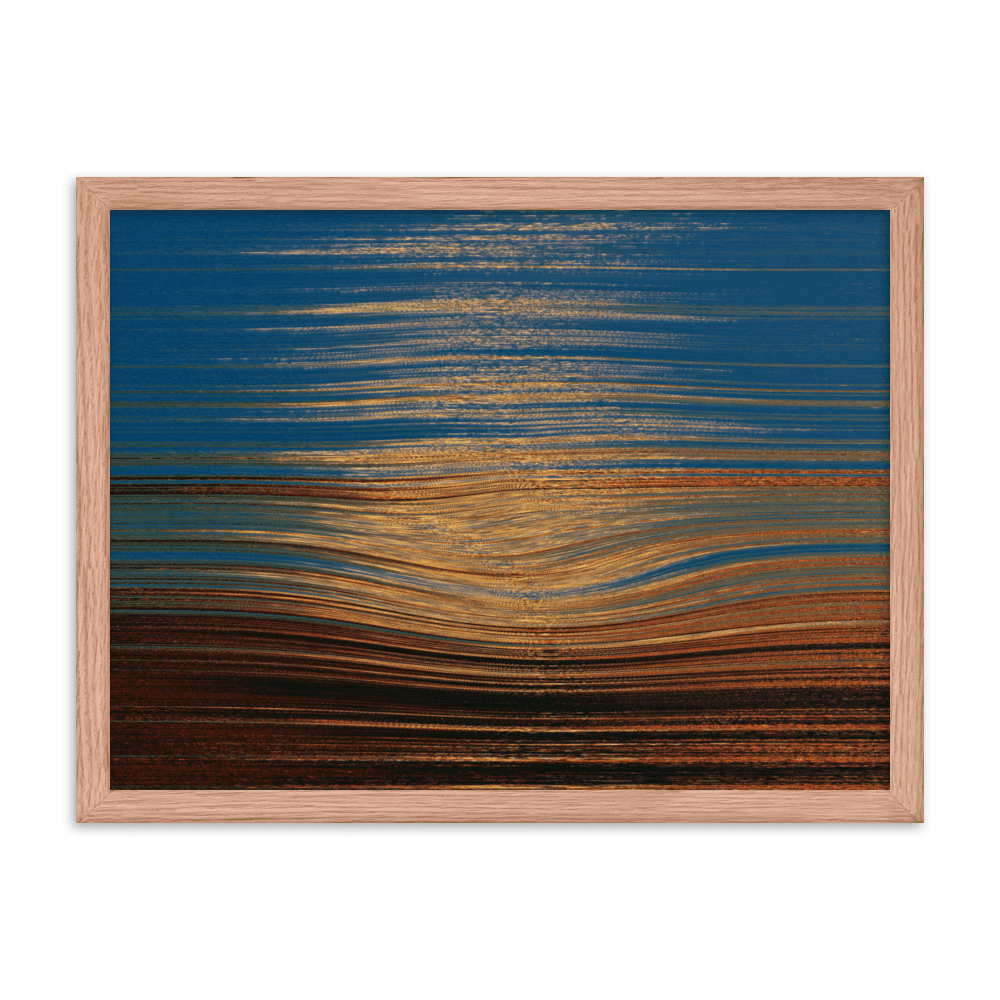 Sea Sunset tranquil coastal ocean sunset wall art- Barulins.shop
